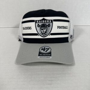 47 Brand Las Vegas Raiders Gridiron Super Stripe '47 Hitch NFL Branded Hat‎